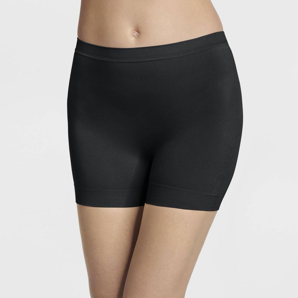 Jockey Generation Womens Shortie Slipshort - Black M: Seamless, Comfortable, Microfiber, Cotton Gusset, Opaque Product Image