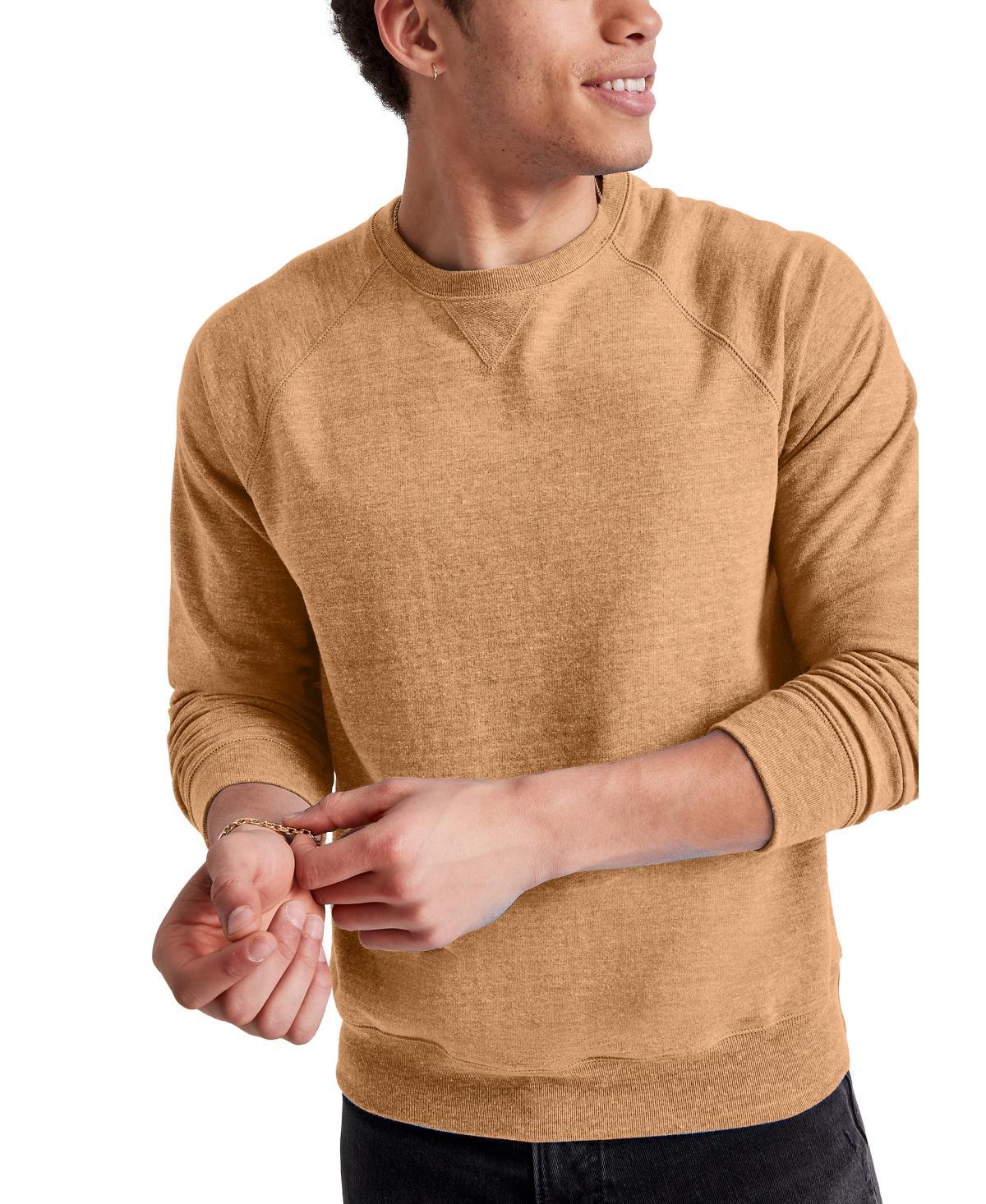 Hanes Original Mens Triblend French Terry Crewneck Sweatshirt Product Image