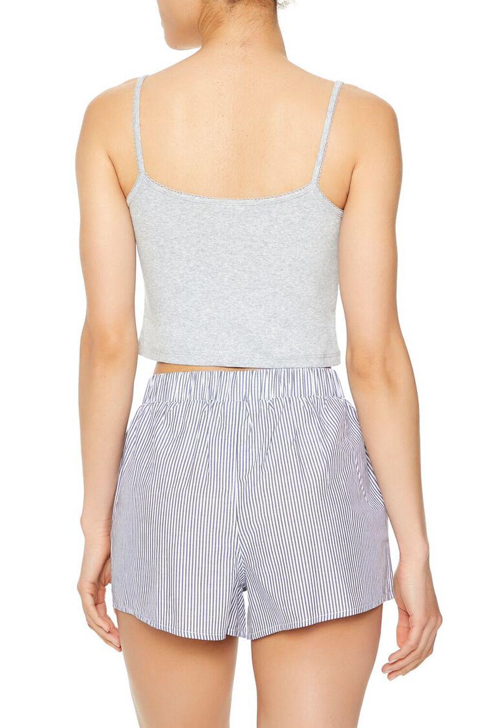 Cropped V-Neck Pajama Cami | Forever 21 Product Image