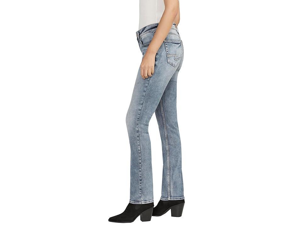 Silver Jeans Co. Elyse Mid-Rise Straight Leg Jeans L03403EDB204 (Indigo) Women's Jeans Product Image