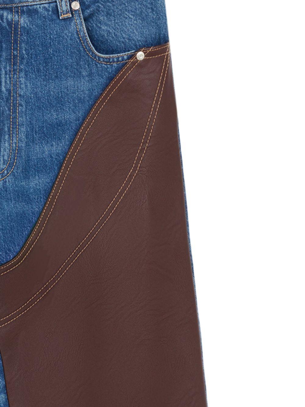 STELLA MCCARTNEY Panelled Straight-leg Jeans In Blue Product Image