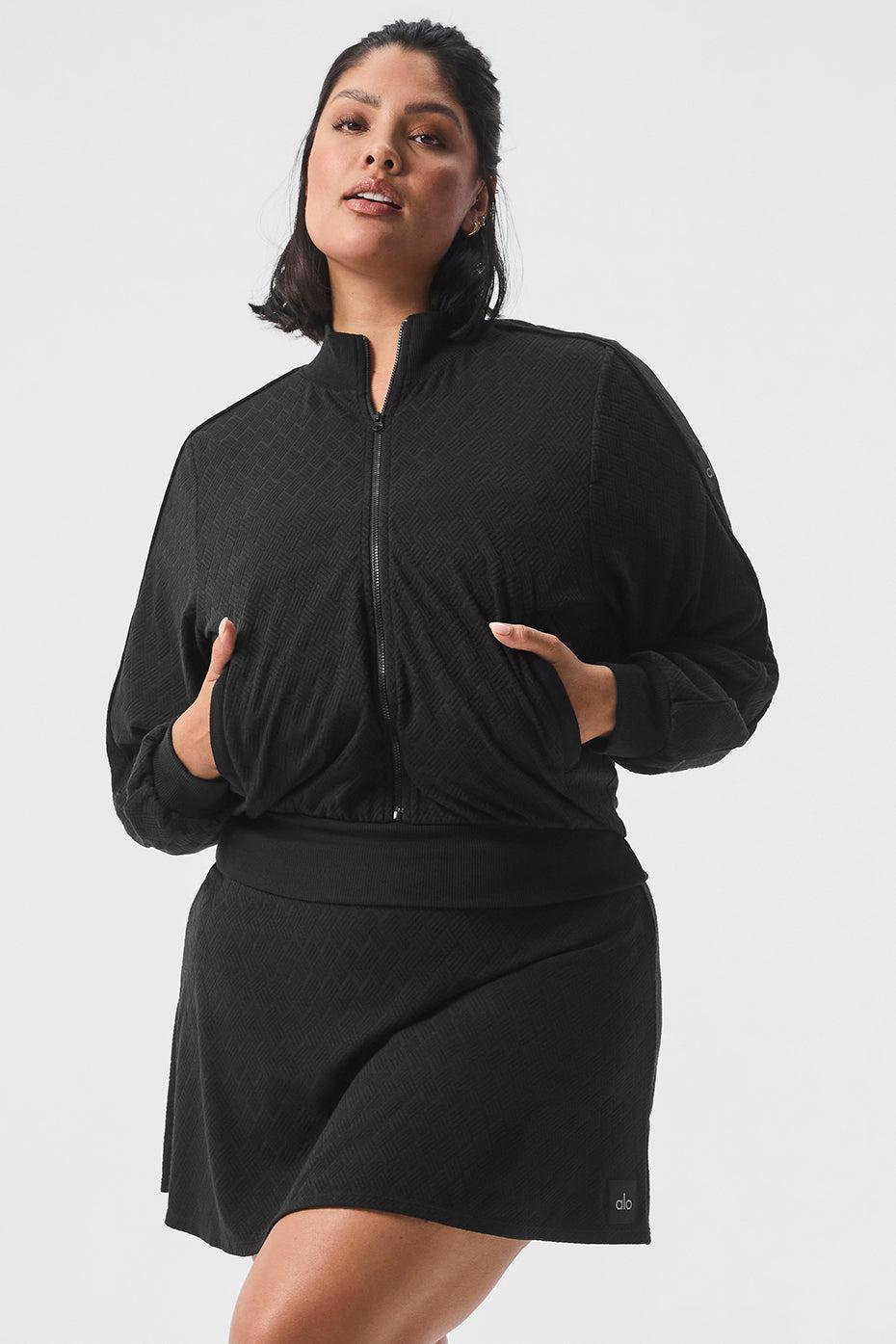 Cropped Doubles Only Full Zip Jacket - Black Female Product Image