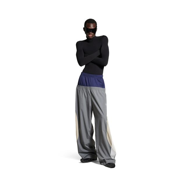 Men's Cut-up Tracksuit Pants in Dark Grey Product Image