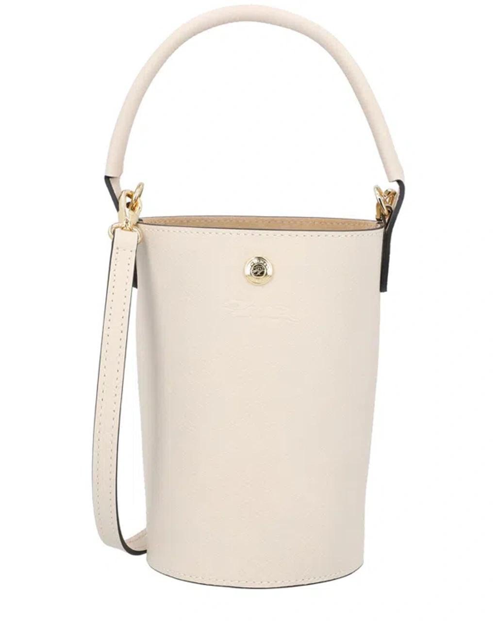 LONGCHAMP Épure Xs Canvas Crossbody In White Product Image