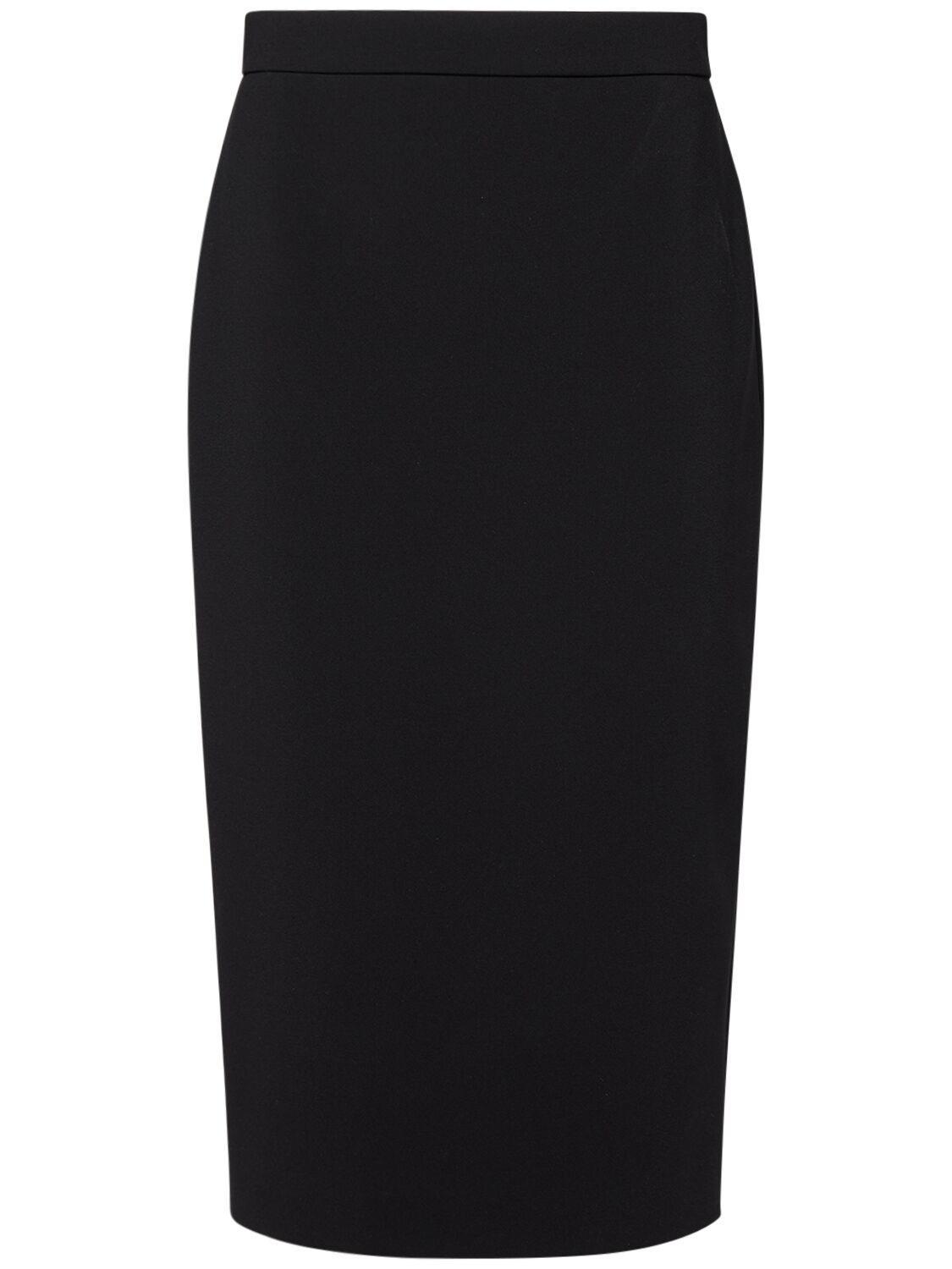 MAX MARA Skipper Seamed Midi Pencil Skirt In Green Product Image