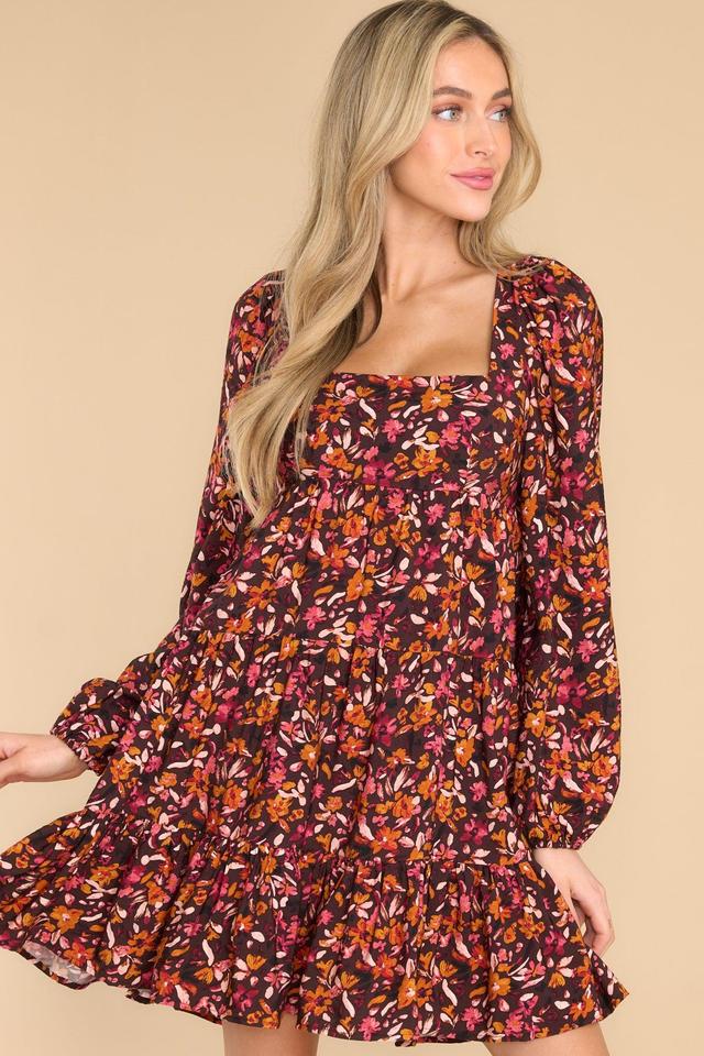 Sorrento Tie Back Floral Mini Dress Product Image