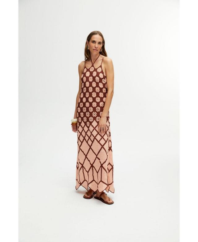 Nocturne Womens Embroidered Long Dress Product Image