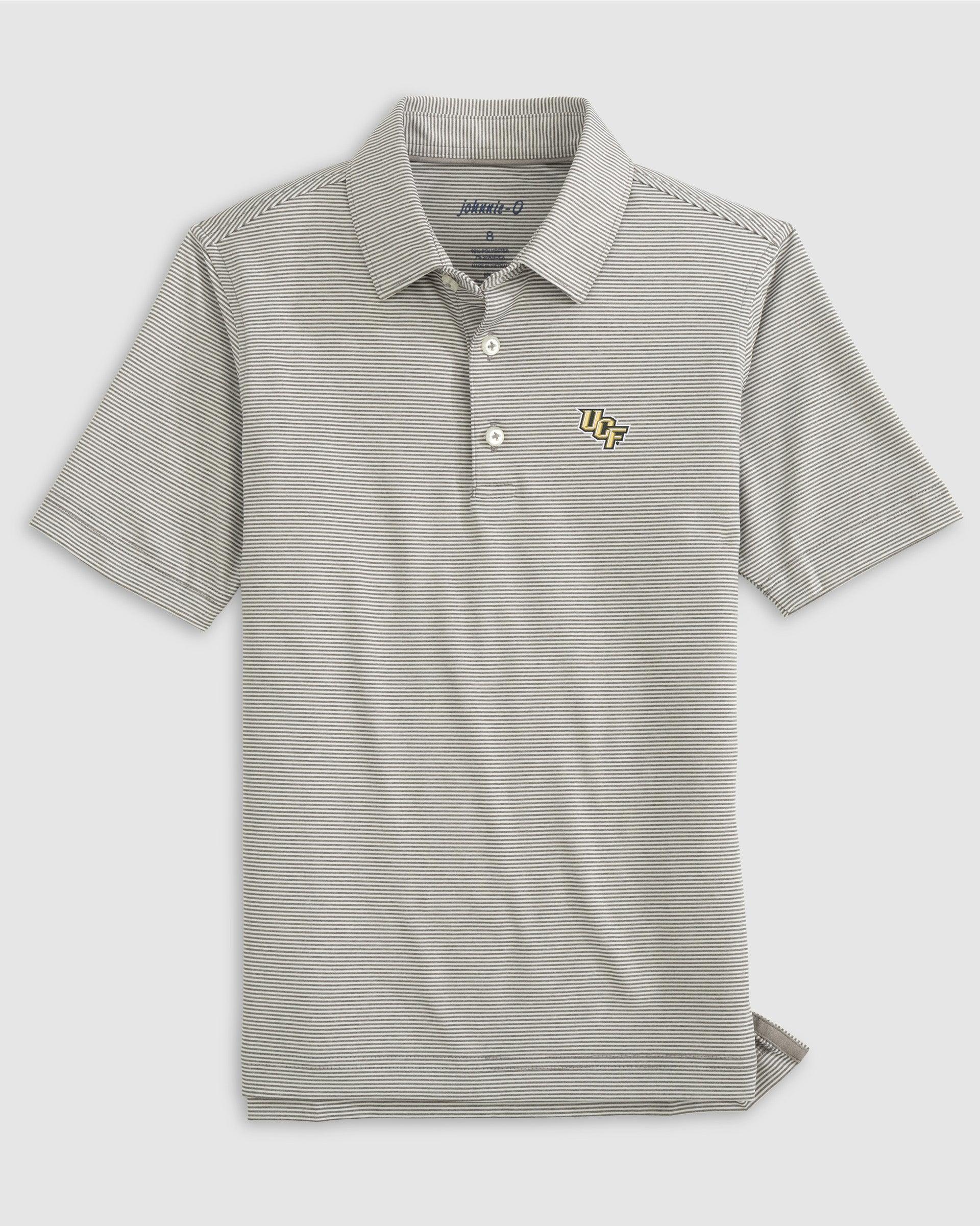 johnnie-O Central Florida Lyndonn Jr. Striped Jersey Performance Polo Product Image