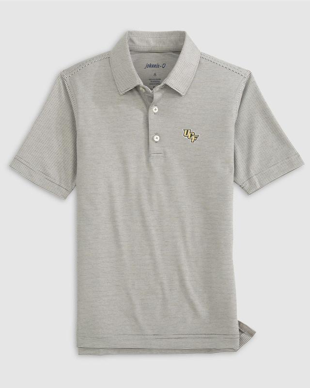 johnnie-O Central Florida Lyndonn Jr. Striped Jersey Performance Polo Product Image