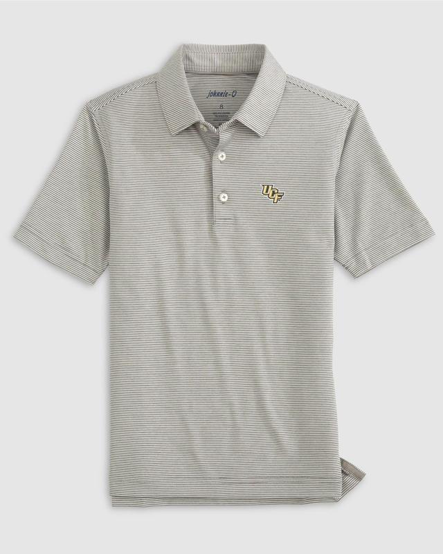 johnnie-O Central Florida Lyndonn Jr. Striped Jersey Performance Polo Product Image