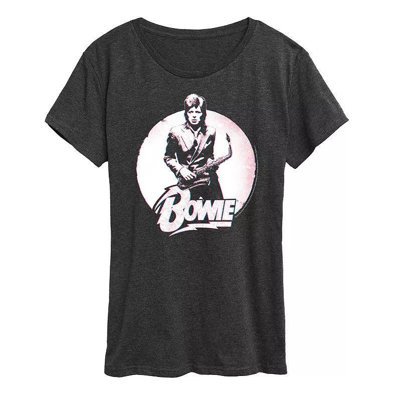 Womens Bowie Distressed Circle Graphic Tee Product Image