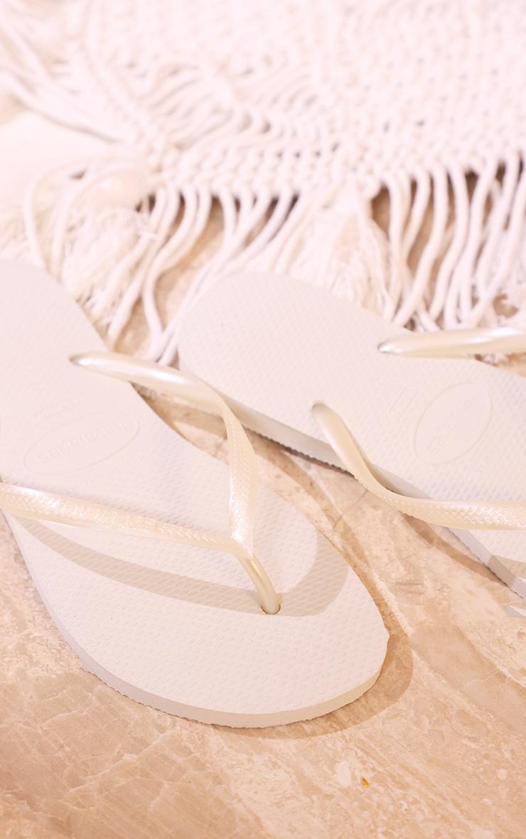 White Havaianas Slim Product Image