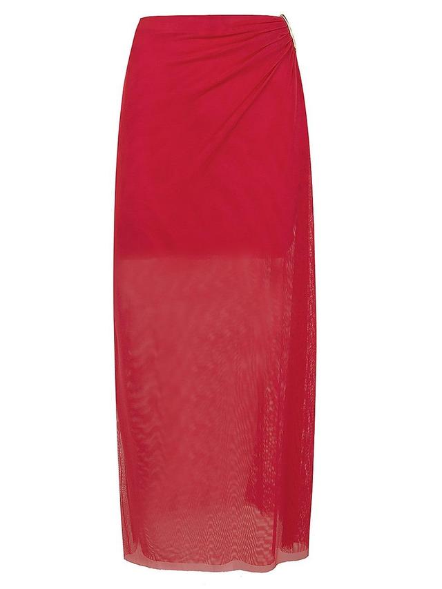 Womens Solid Amira Maxi Skirt Product Image