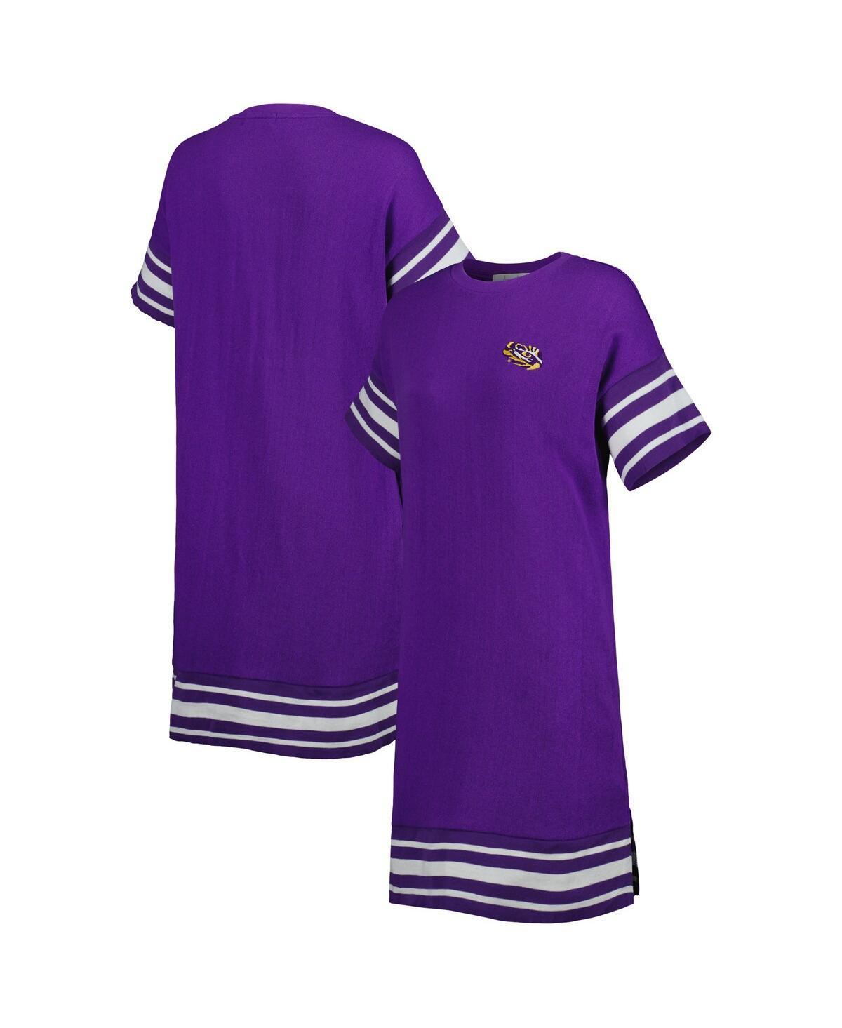 Womens Touch Purple Lsu Tigers Cascade T-shirt Dress product image