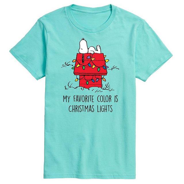 Mens Peanuts Christmas Lights Tee Product Image