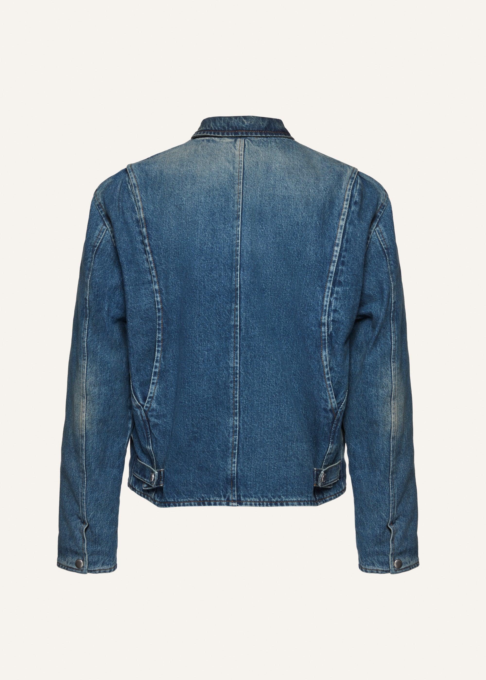 Boxy denim zip jacket Product Image