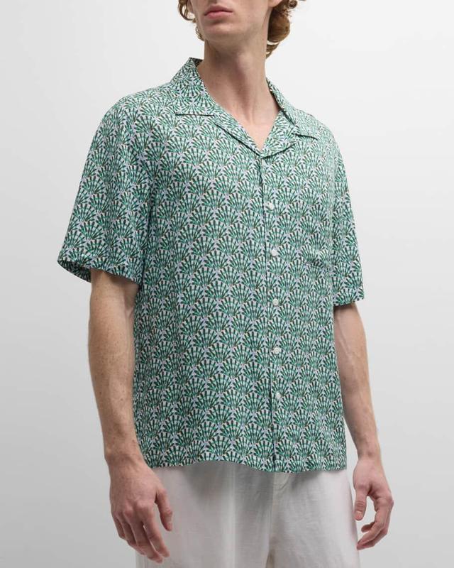 Mens Abstract Camp Shirt Product Image