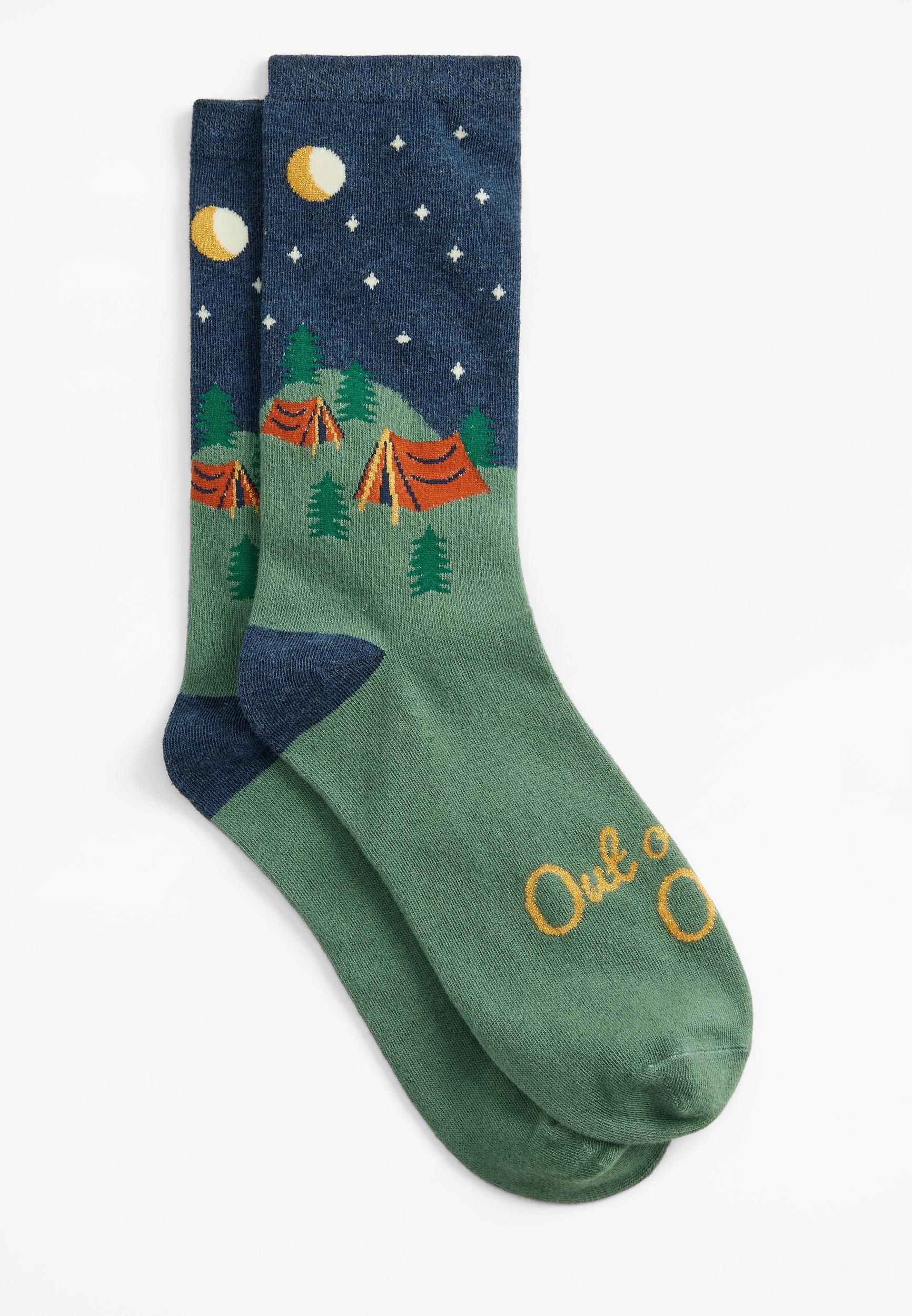 Maurices Womens Out Of Office Crew Socks Blue Size One Size Product Image