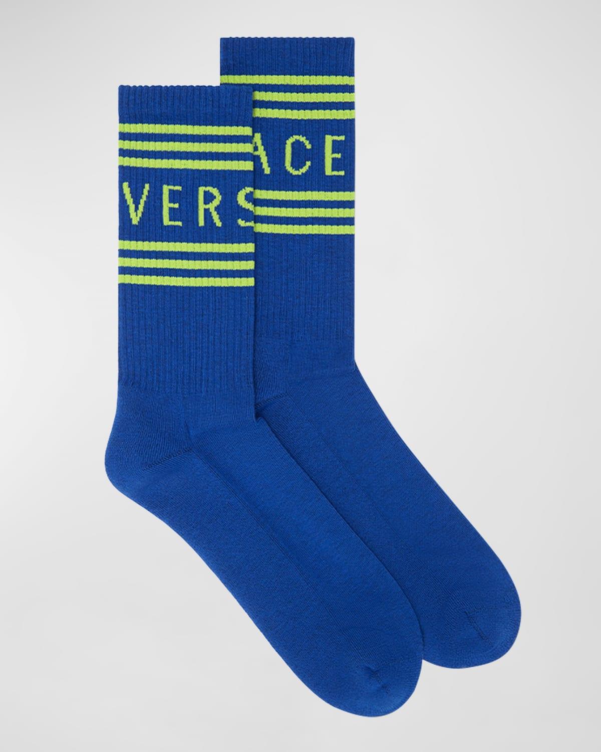 Mens Athletic Logo Crew Socks Product Image