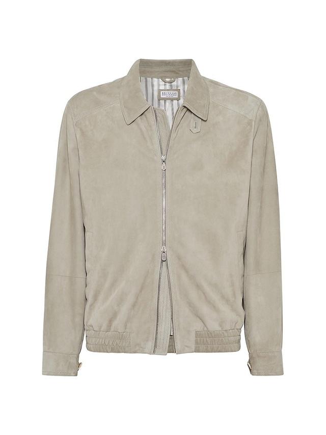 Mens Suede Outerwear Jacket Product Image