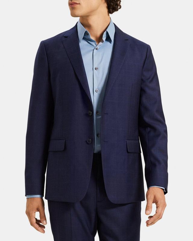 Unstructured Blazer in Plaid Wool Product Image