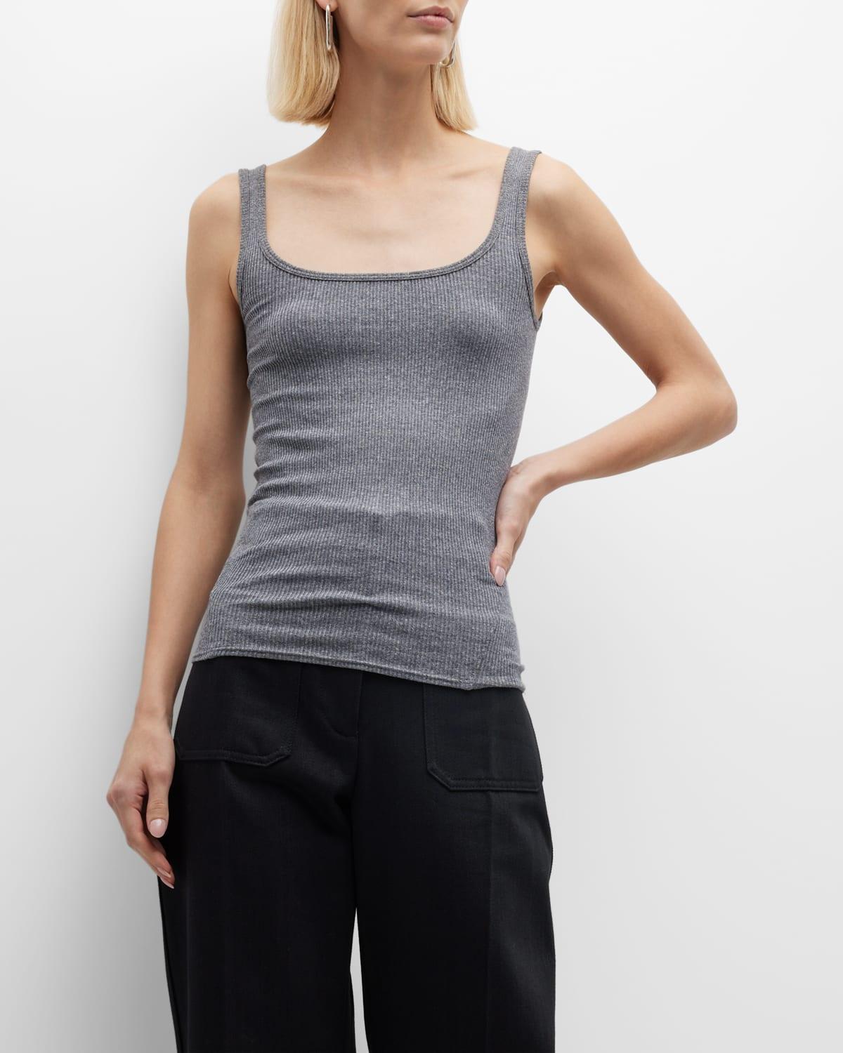 Womens Essential Rib-Knit Scoopneck Tank product image