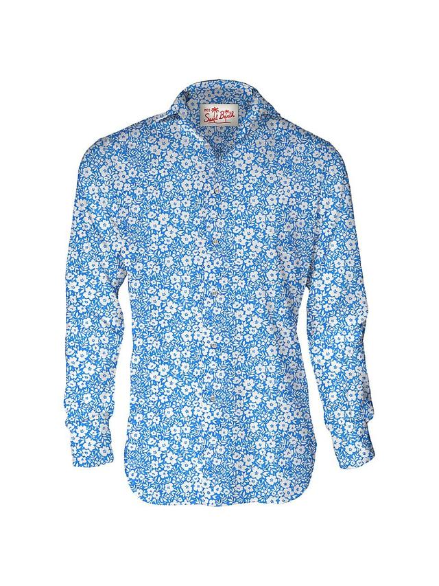 Mens Sikelia Floral Cotton Long-Sleeve Shirt Product Image