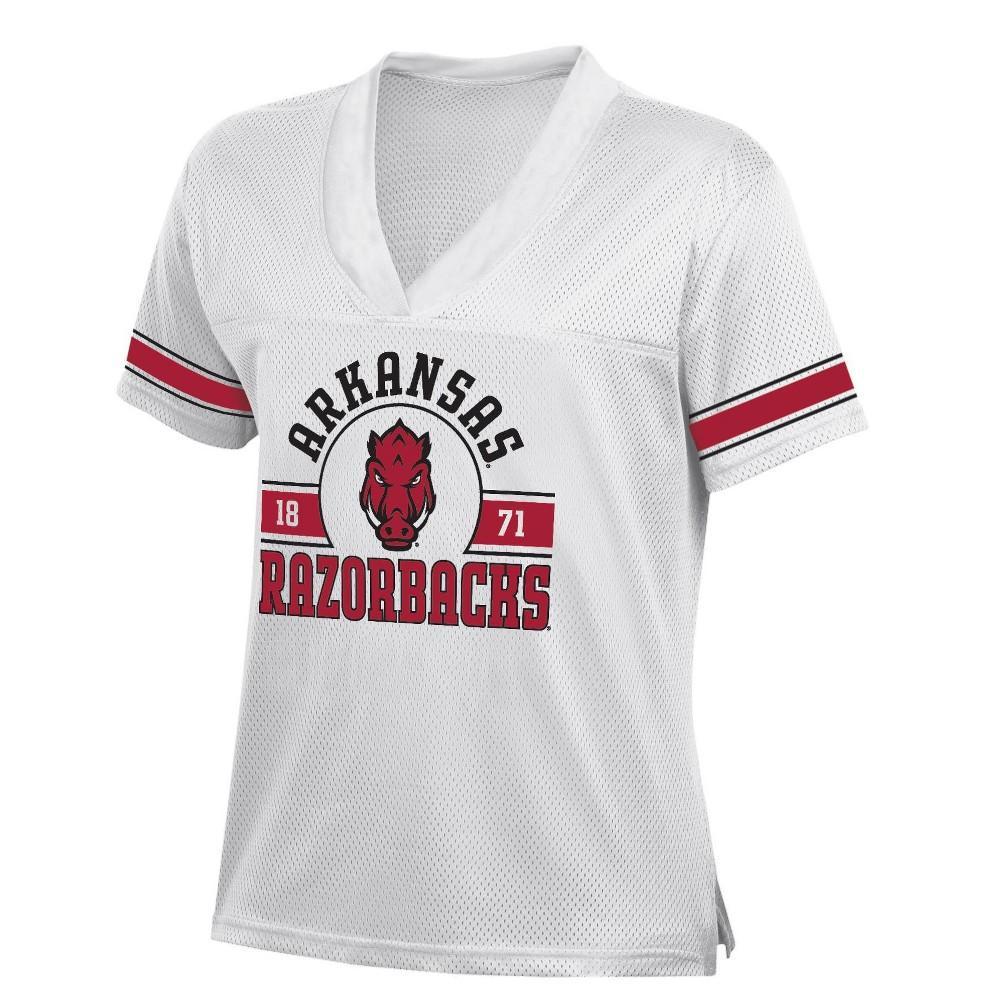 NCAA Arkansas Razorbacks Womens White Jersey Product Image