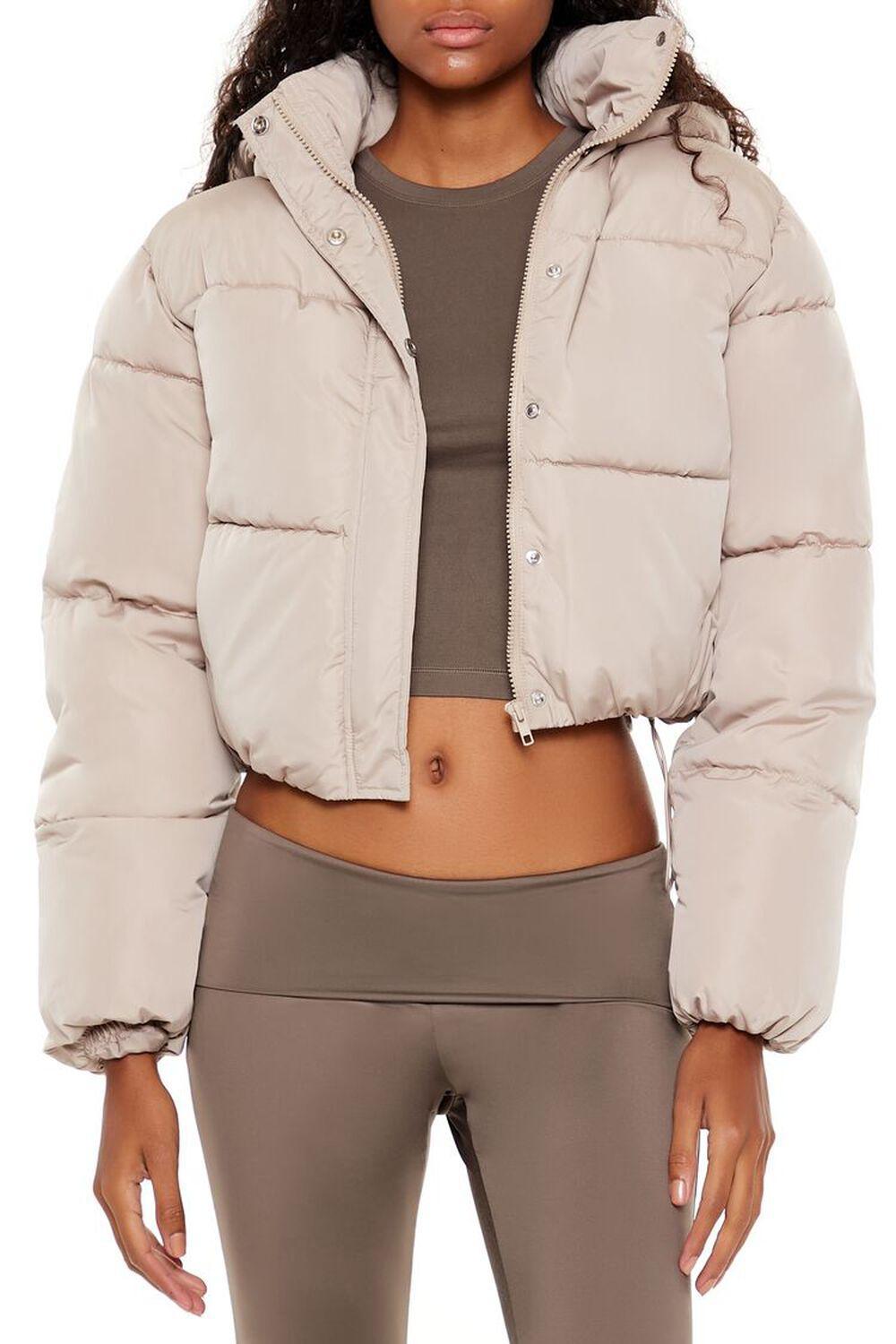 Hooded Cropped Puffer Jacket | Forever 21 product image