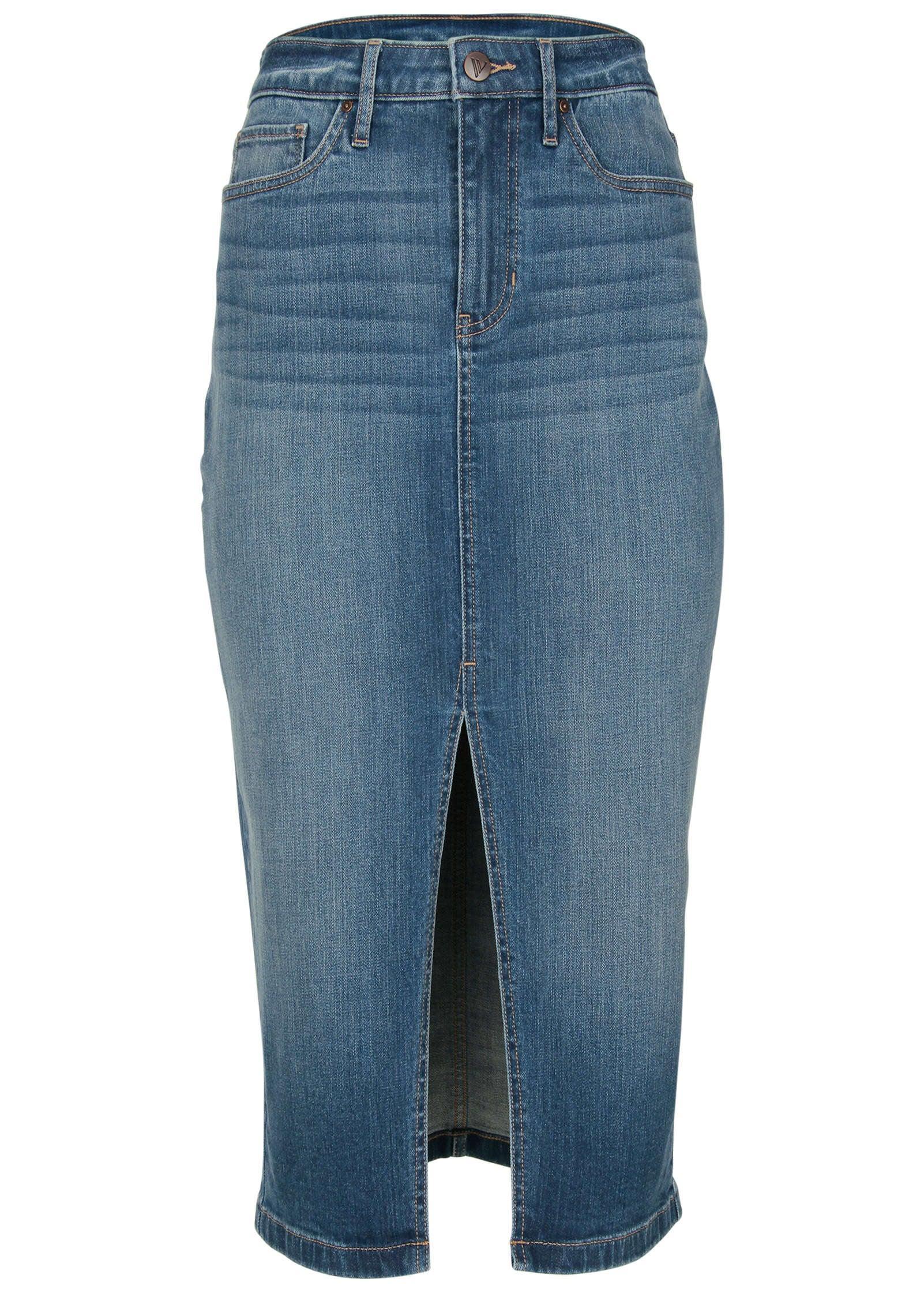 Denim Midi Skirt - Medium Wash product image