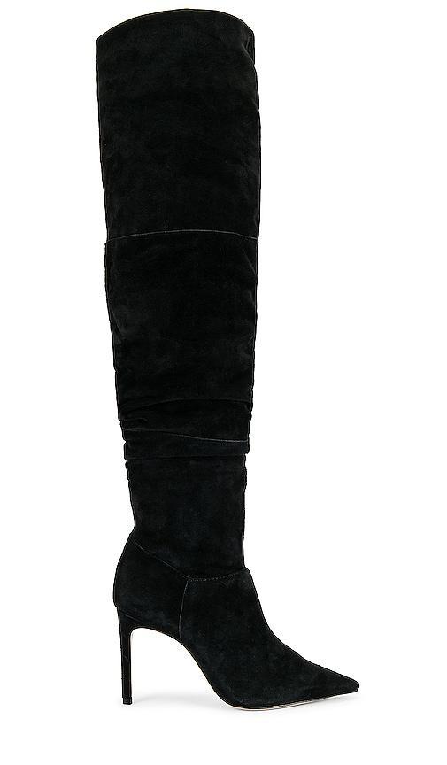 Womens Maryana Crocodile-Embossed Leather Over-The-Knee Boots Product Image