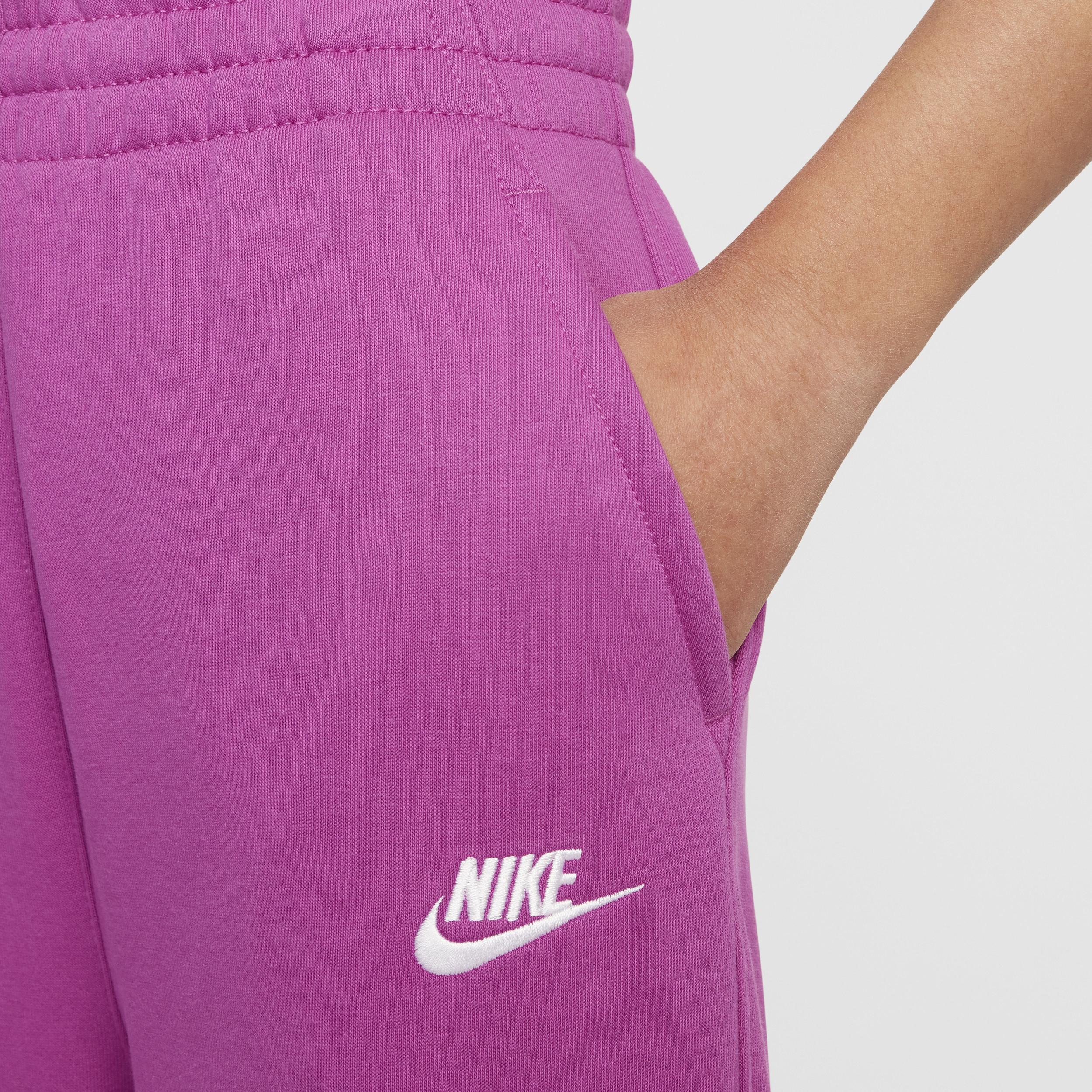 Women's Nike Sportswear Club Fleece Girls' Wide-Leg Pants Product Image