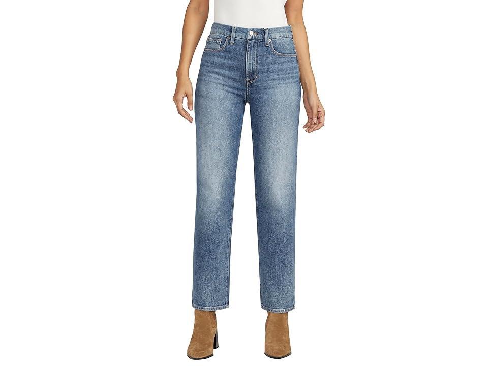 Jag Jeans Rachel High-Rise Relaxed Tapered Leg Jeans (Big Chill) Women's Jeans Product Image