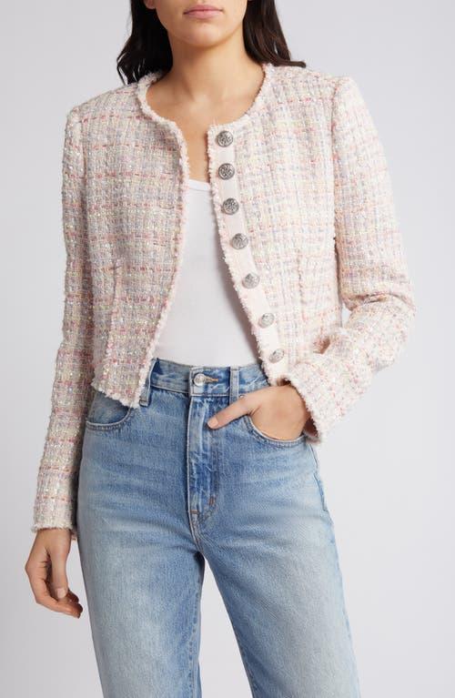 LoveShackFancy Falima Crop Tweed Jacket Product Image