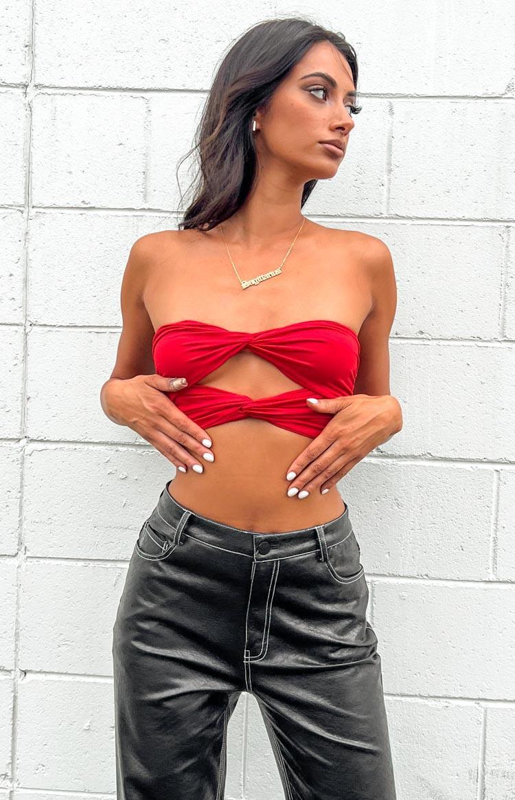 Havannah Red Bandeau Top Product Image