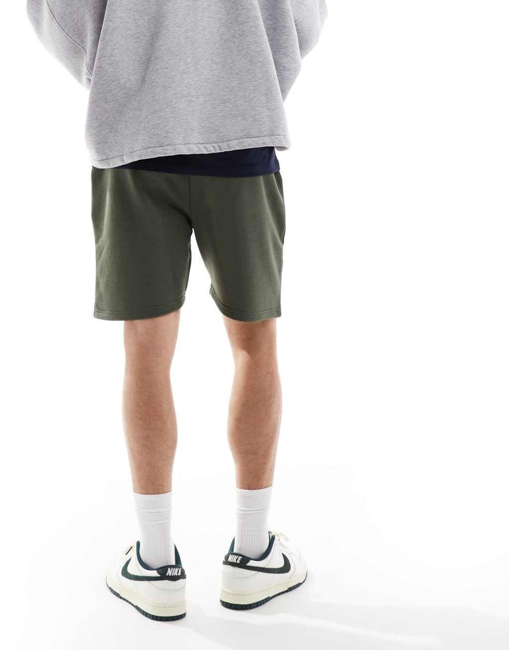 DTT jersey shorts in khaki Product Image