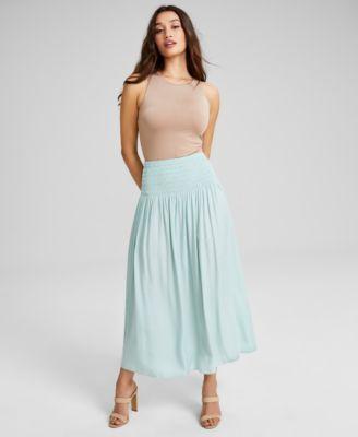 Women's Smocked Waist Maxi Skirt Product Image