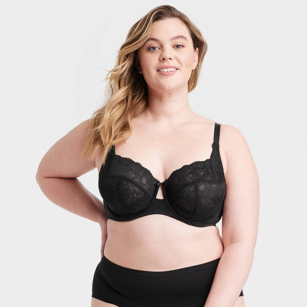 Womens Lace Unlined Bra - Auden Black 46G Product Image