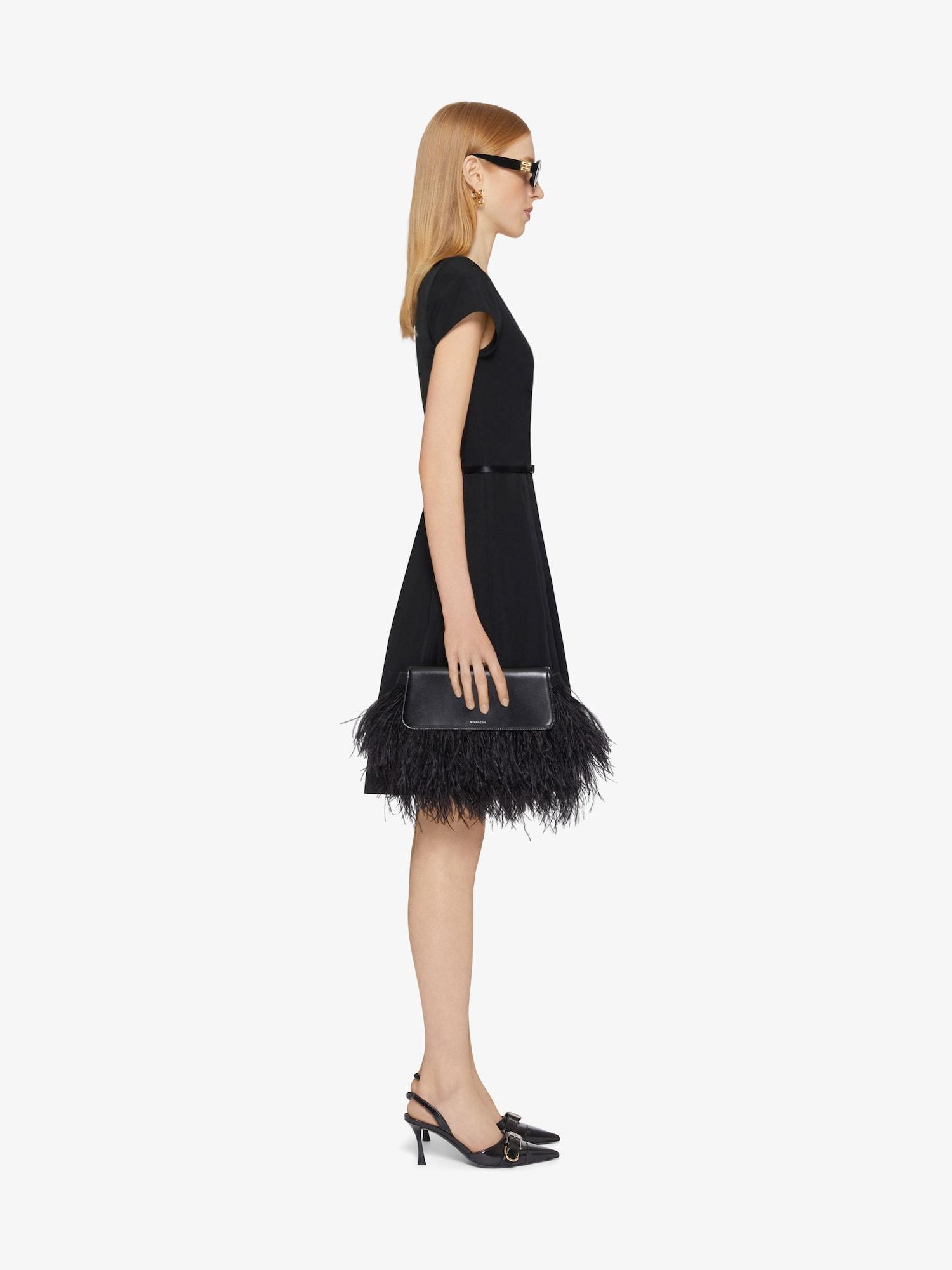 Dress in taffetas with 4G bow détail Product Image