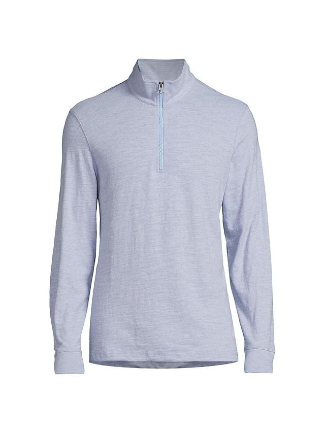 Mens Cotton Quarter-Zip Sweater Product Image