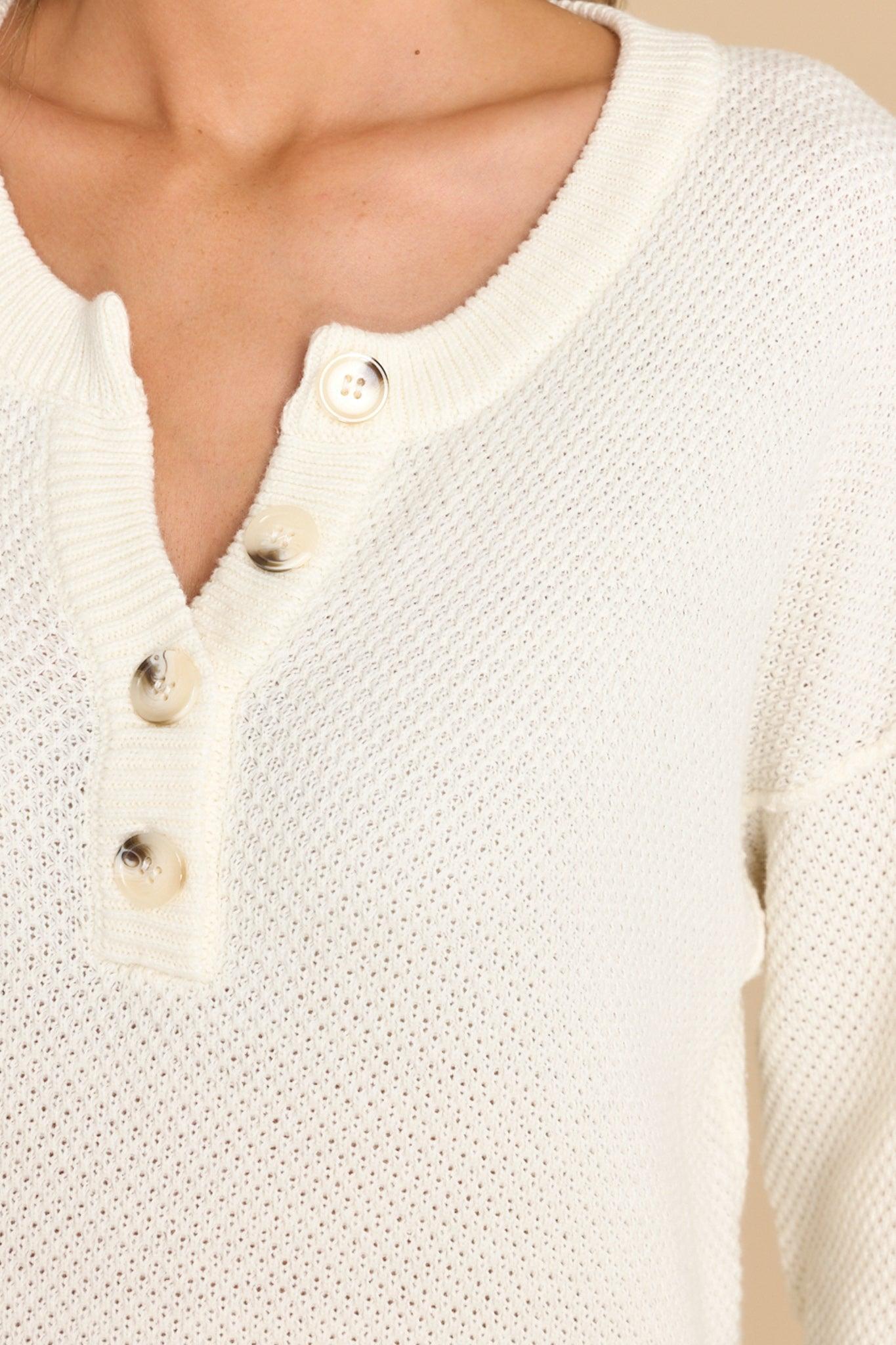 Fireside Chic Ivory Sweater Product Image