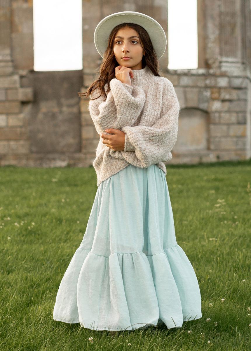 Annabel Skirt in Blue Smoke Product Image