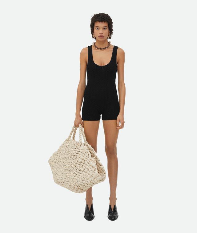 Women's Textured Nylon Body in Black Product Image