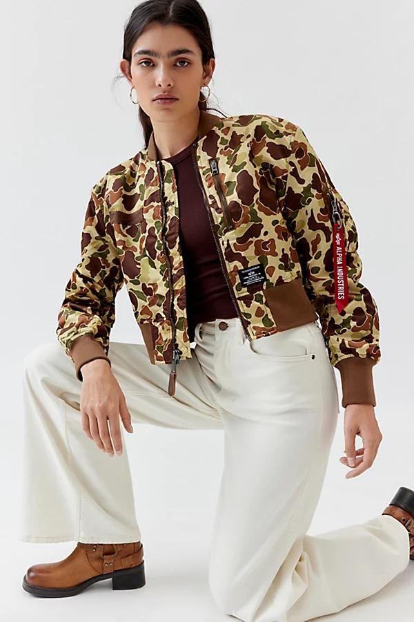 Alpha Industries L-2B Cropped Bomber Jacket Womens at Urban Outfitters Product Image