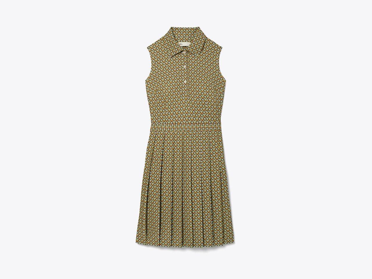 Printed Pleated Golf Dress Product Image