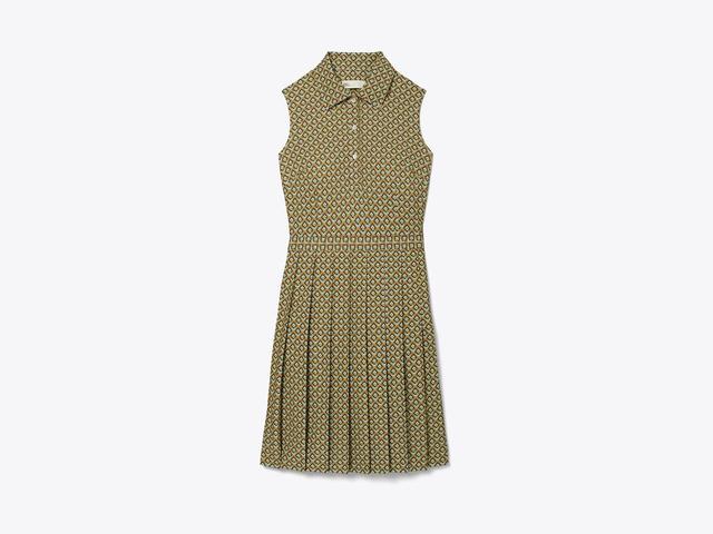 Printed Pleated Golf Dress Product Image