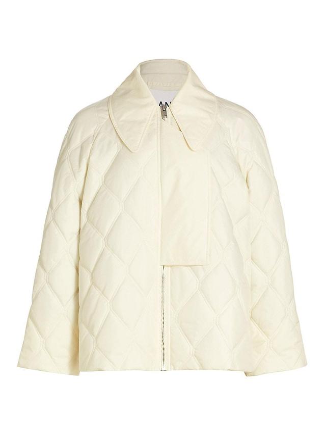 Womens Boxy Quilted Ripstop Jacket Product Image