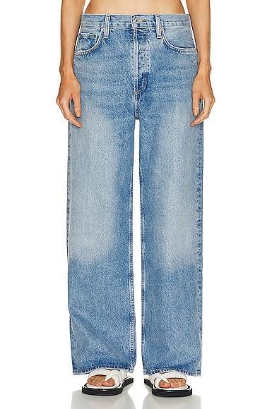 AGOLDE Low-Slung Baggy Jeans By AGOLDE in Blue Size 25 Product Image