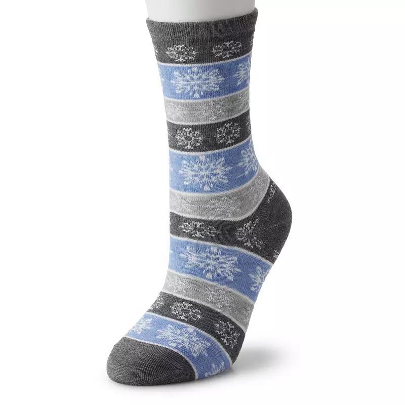 Womens Holiday Crew Socks Product Image