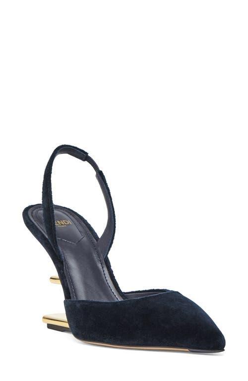 Fendi First F Heel Slingback Pointed Toe Pump Product Image